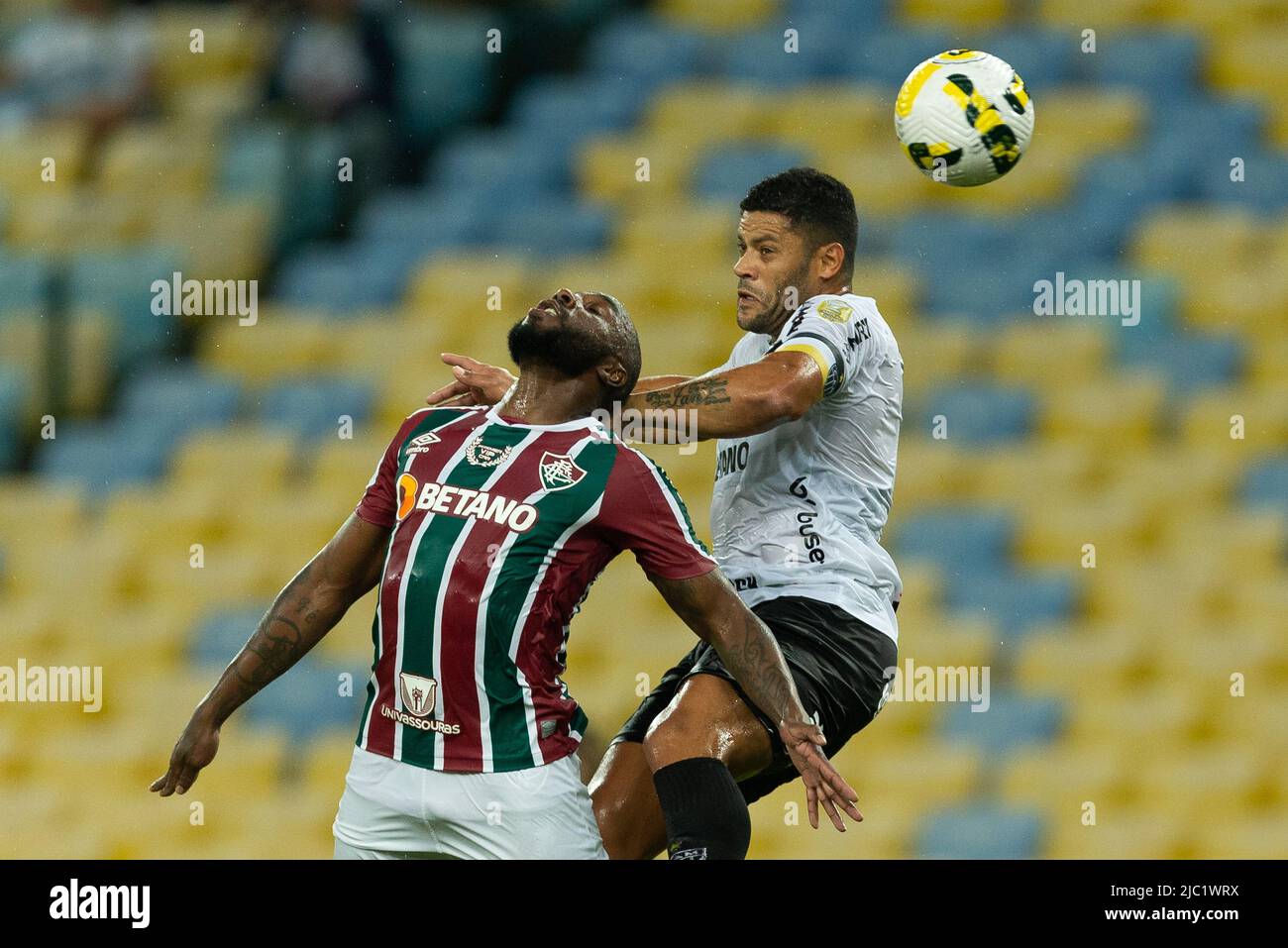 Rio De Janeiro, Brazil. 08th June, 2022. Hulk of Atletico-MG during the match between Fluminense and Atletico-MG as part of Brasileirao Serie A 2022 at Maracana Stadium on June 08, 2022 in Rio de Janeiro, Brazil. This game is valid for the third of thirty-eight rounds of the Brasileirao Serie A 2022. (Photo by Ruano Carneiro/Carneiro Images/Sipa USA) Credit: Sipa USA/Alamy Live News Stock Photo