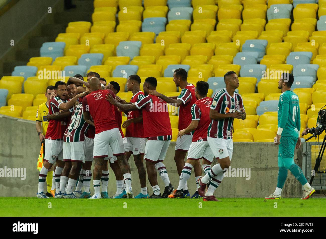 Rio de Janeiro, Brazil. June 08, 2022, Ademir of Atletico-MG during the  match between Fluminense and Atletico-MG as part of Brasileirao Serie A  2022 at Maracana Stadium on June 08, 2022 in