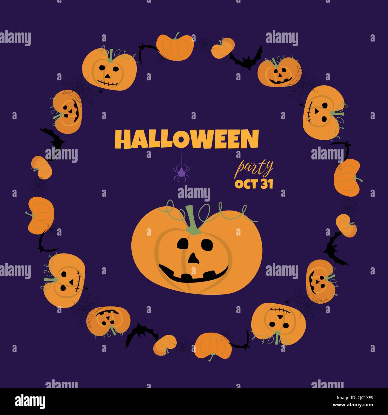 Halloween vector painting Stock Vector Image & Art - Alamy