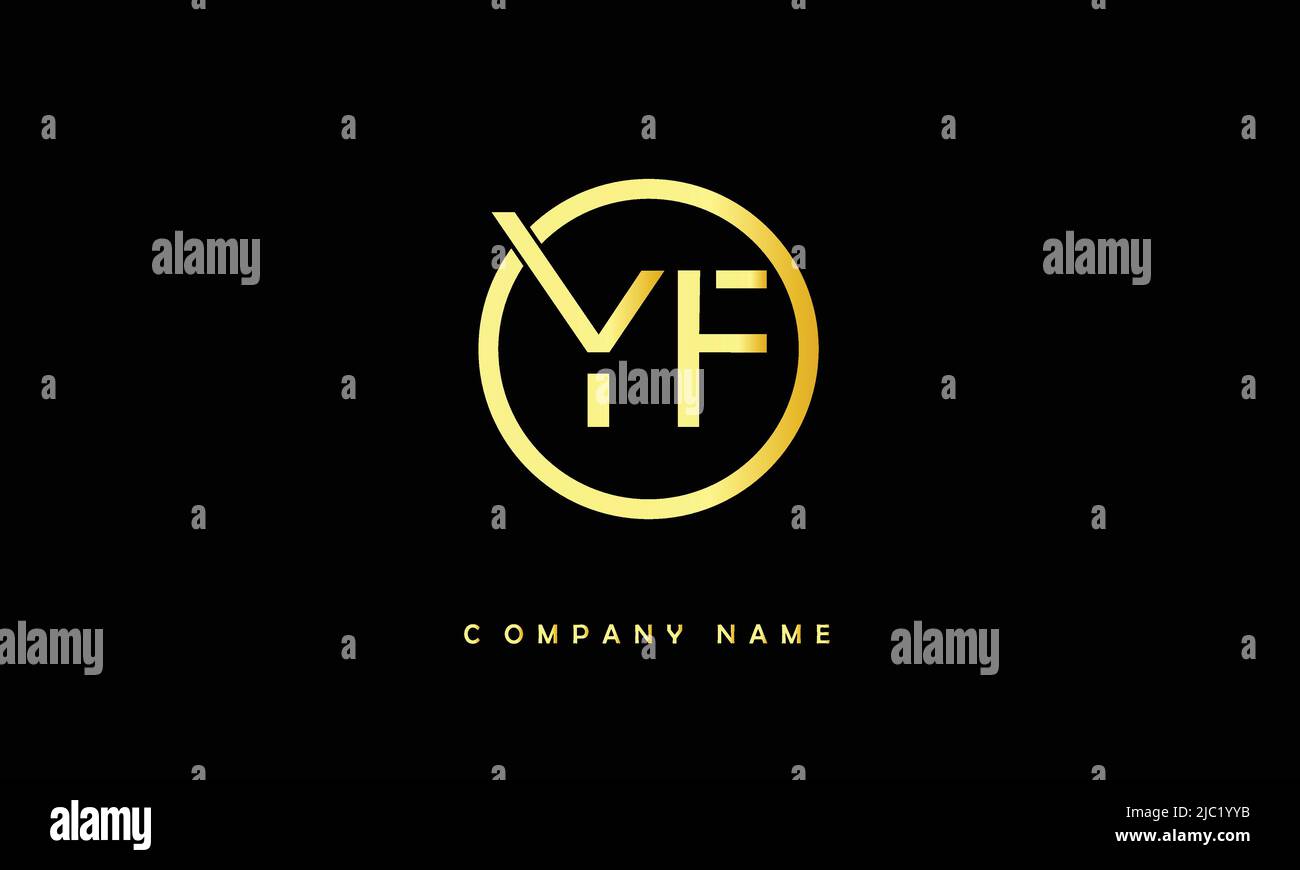YF, FY Alphabets Letters Logo Monogram Stock Vector