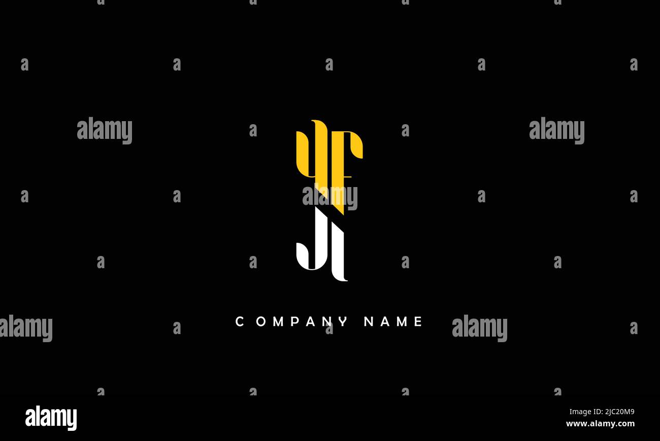 YF, FY Alphabets Letters Logo Monogram Stock Vector