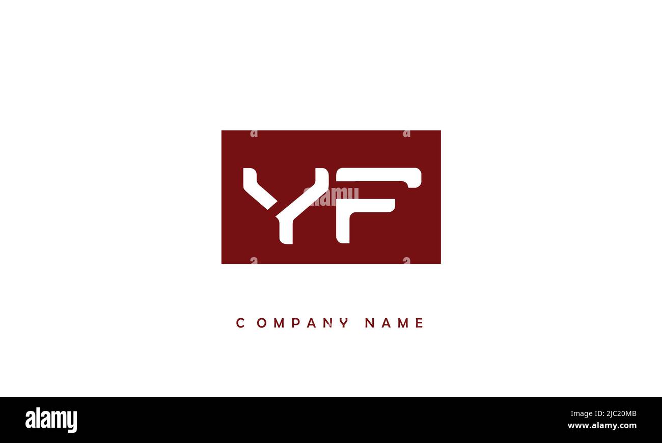 YF, FY Alphabets Letters Logo Monogram Stock Vector