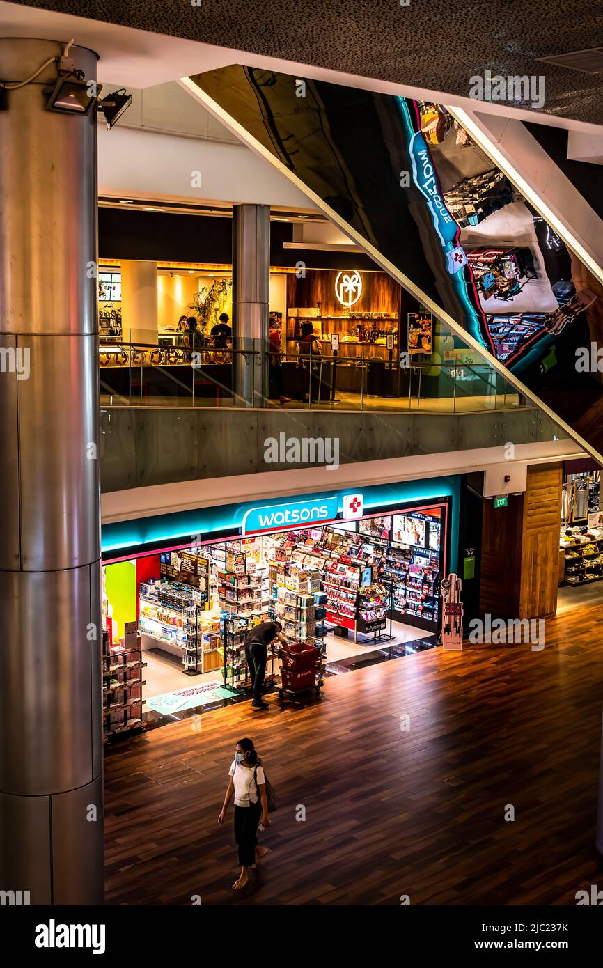 Louis Vuitton's pop-up installation of red striking shipping containers by  Virgil Abloh's idea, at ION Orchard, Singapore Stock Photo - Alamy