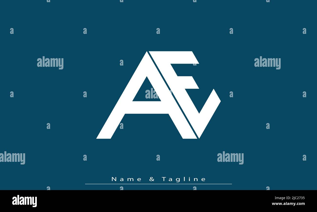 Alphabet letters Initials Monogram logo AE , EA Stock Vector Image ...