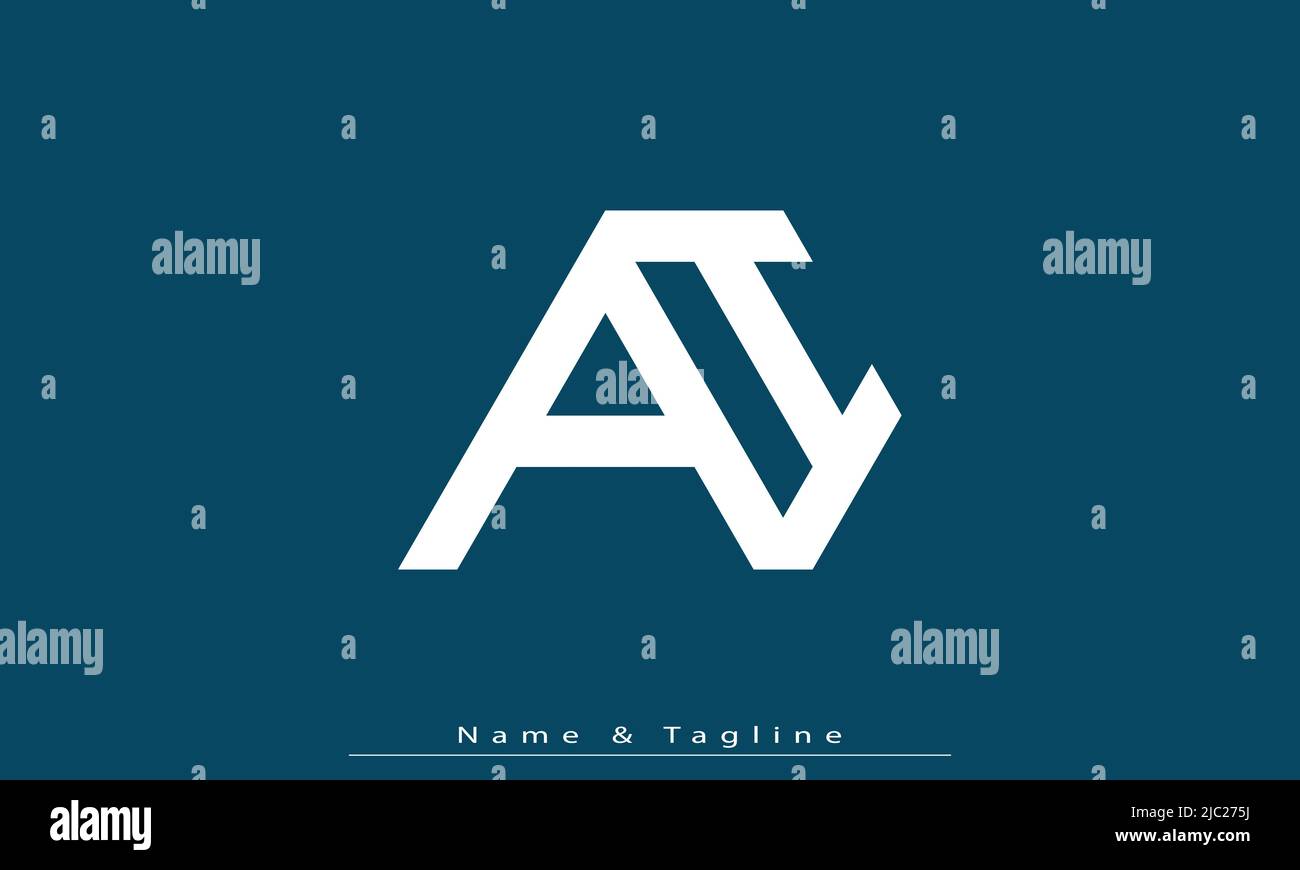 Alphabet letters Initials Monogram logo AI , IA Stock Vector
