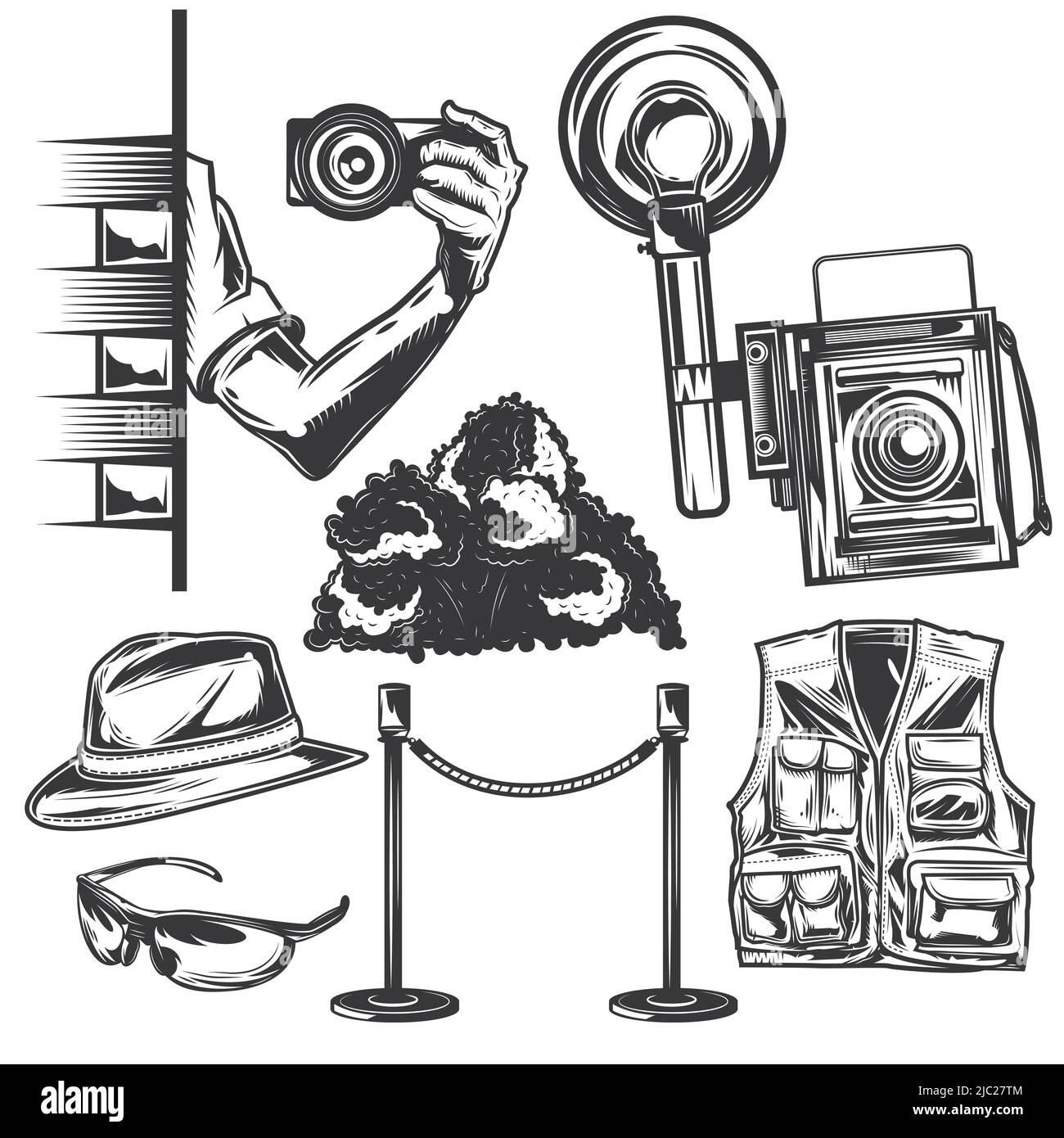 Paparazzi Camera Clipart Line