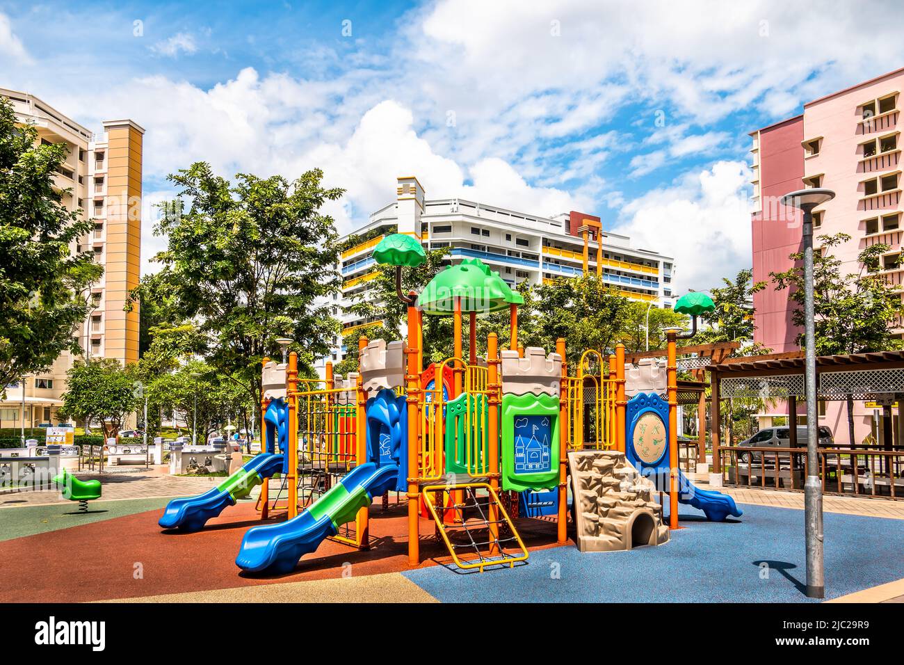 Singapore May 28, 2022 Modern Playground in Yishun town, Singapore