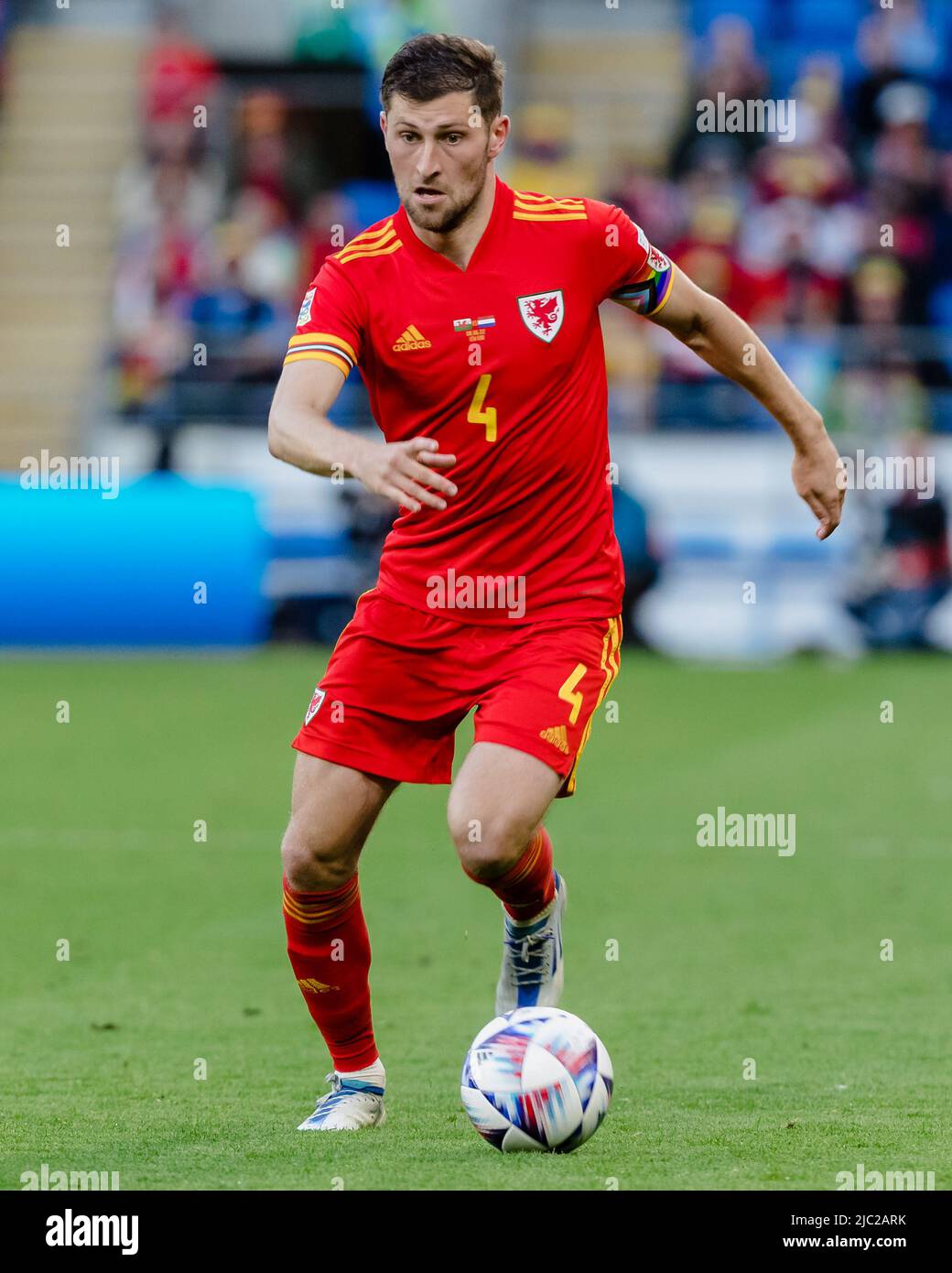 CARDIFF, WALES 08 JUNE 2022 Wales' Ben Davies during the League A