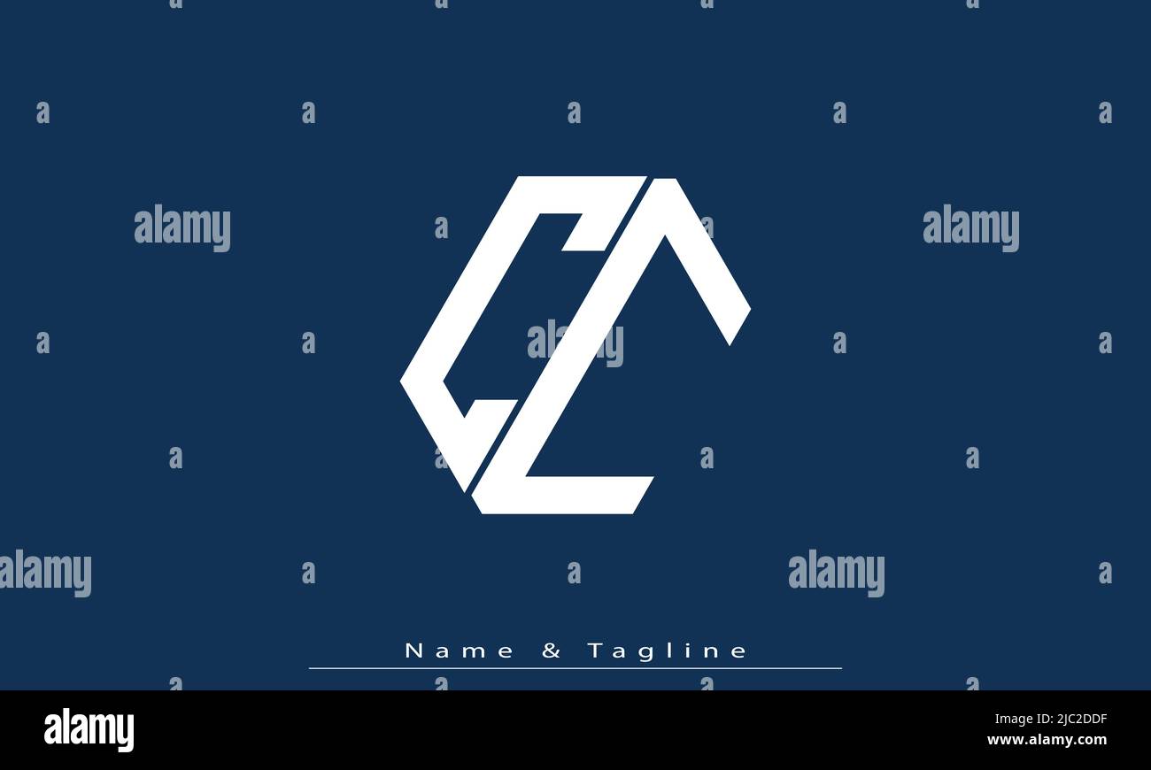 Alphabet letters Initials Monogram logo CC Stock Vector Image & Art - Alamy