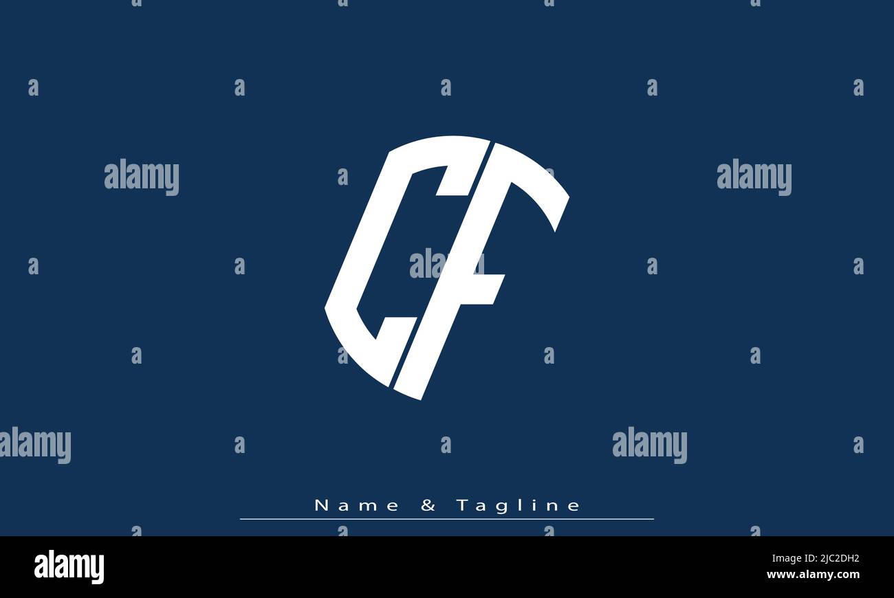 Letter cf logo hi-res stock photography and images - Alamy