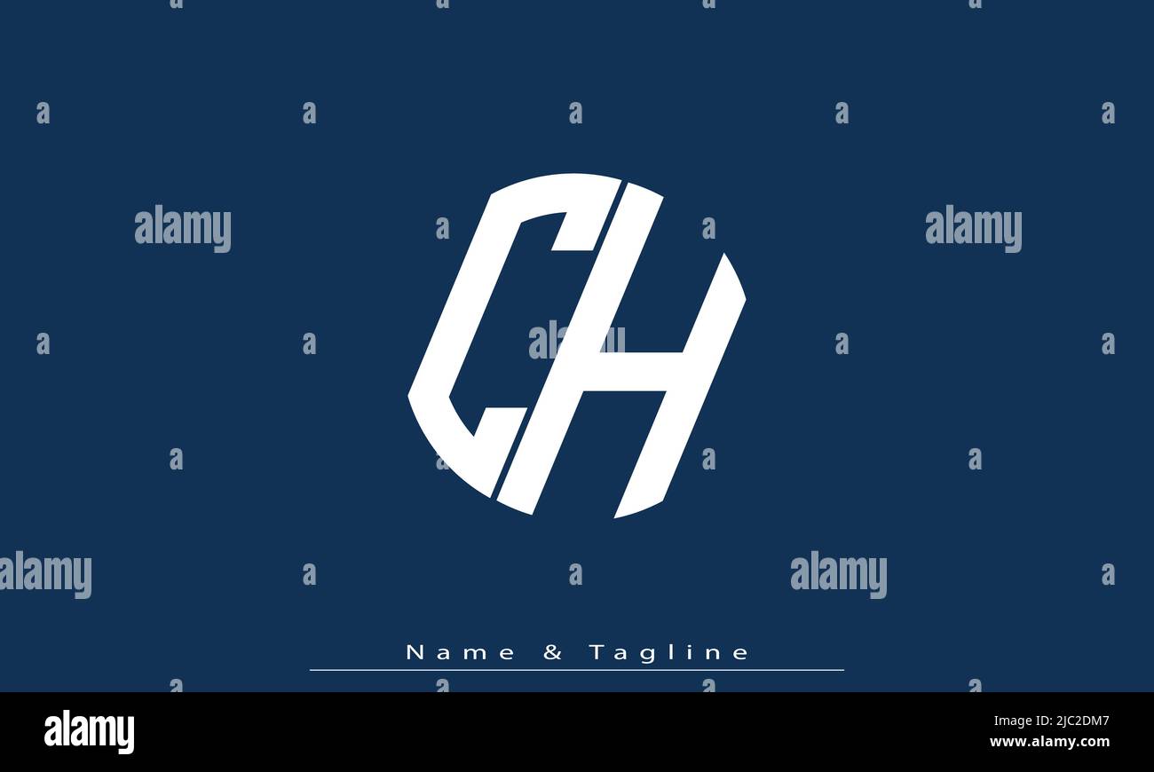 Alphabet letters Initials Monogram logo CH , HC Stock Vector