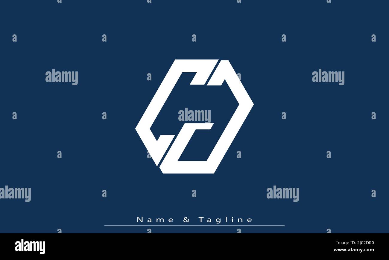 Alphabet letters Initials Monogram logo CJ , JC Stock Vector Image ...