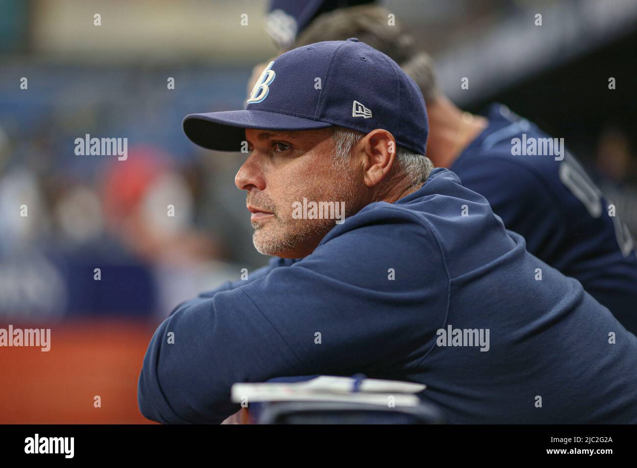 St. Petersburg, FL. USA; Tampa Bay Rays shortstop Wander Franco (5)  celebrates with center fielder Kevin Kiermaier (39) after his walk-off  homer in t Stock Photo - Alamy