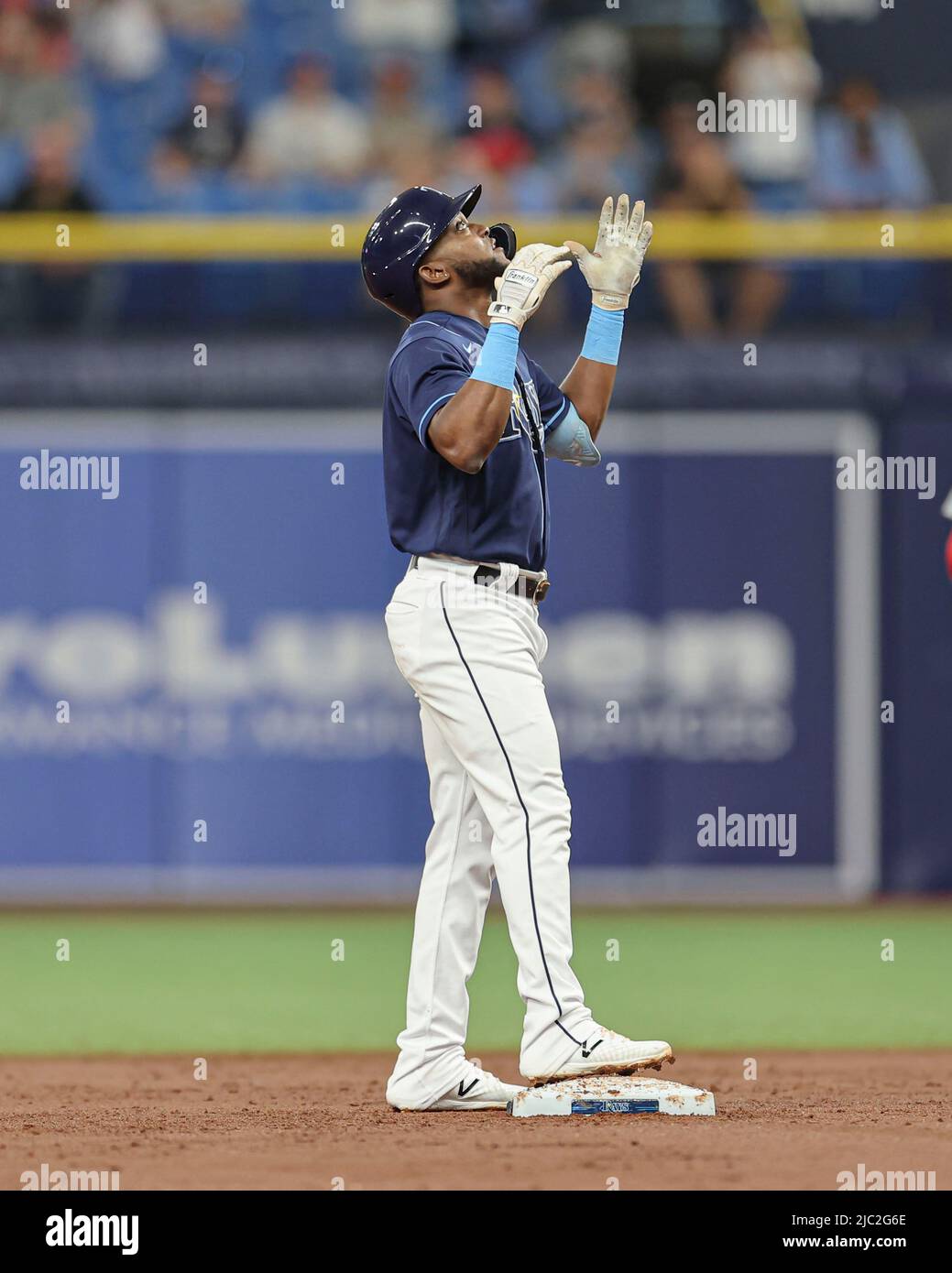 St. Petersburg, FL. USA; Tampa Bay Rays Second Baseman Vidal Brujan (7 ...