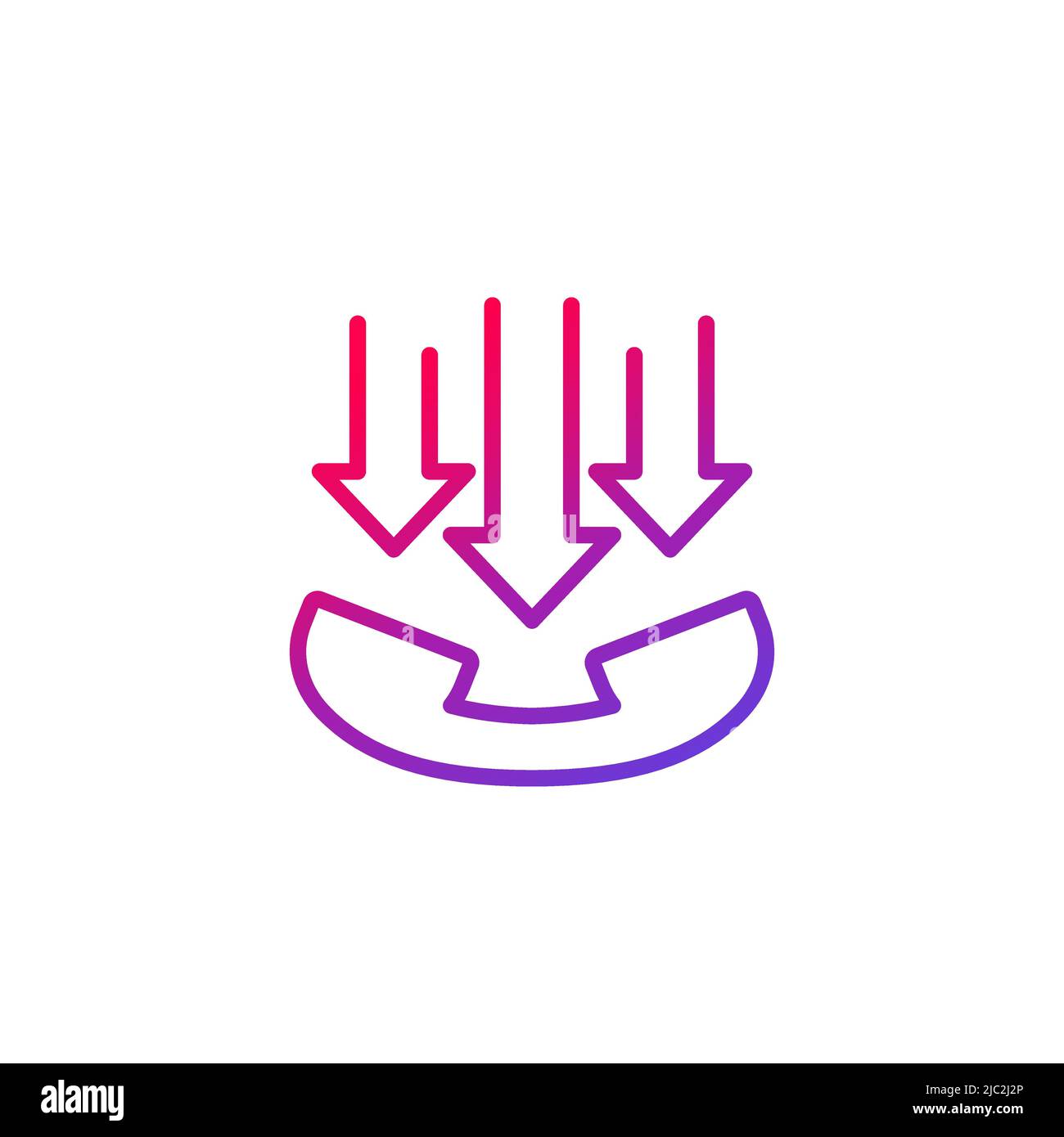 incoming calls line icon, vector Stock Vector Image & Art - Alamy