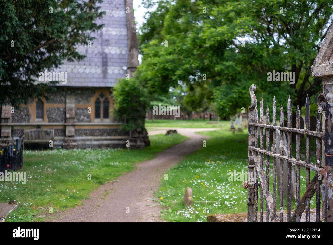 Wallingford Cemetery entrace Stock Photo Alamy
