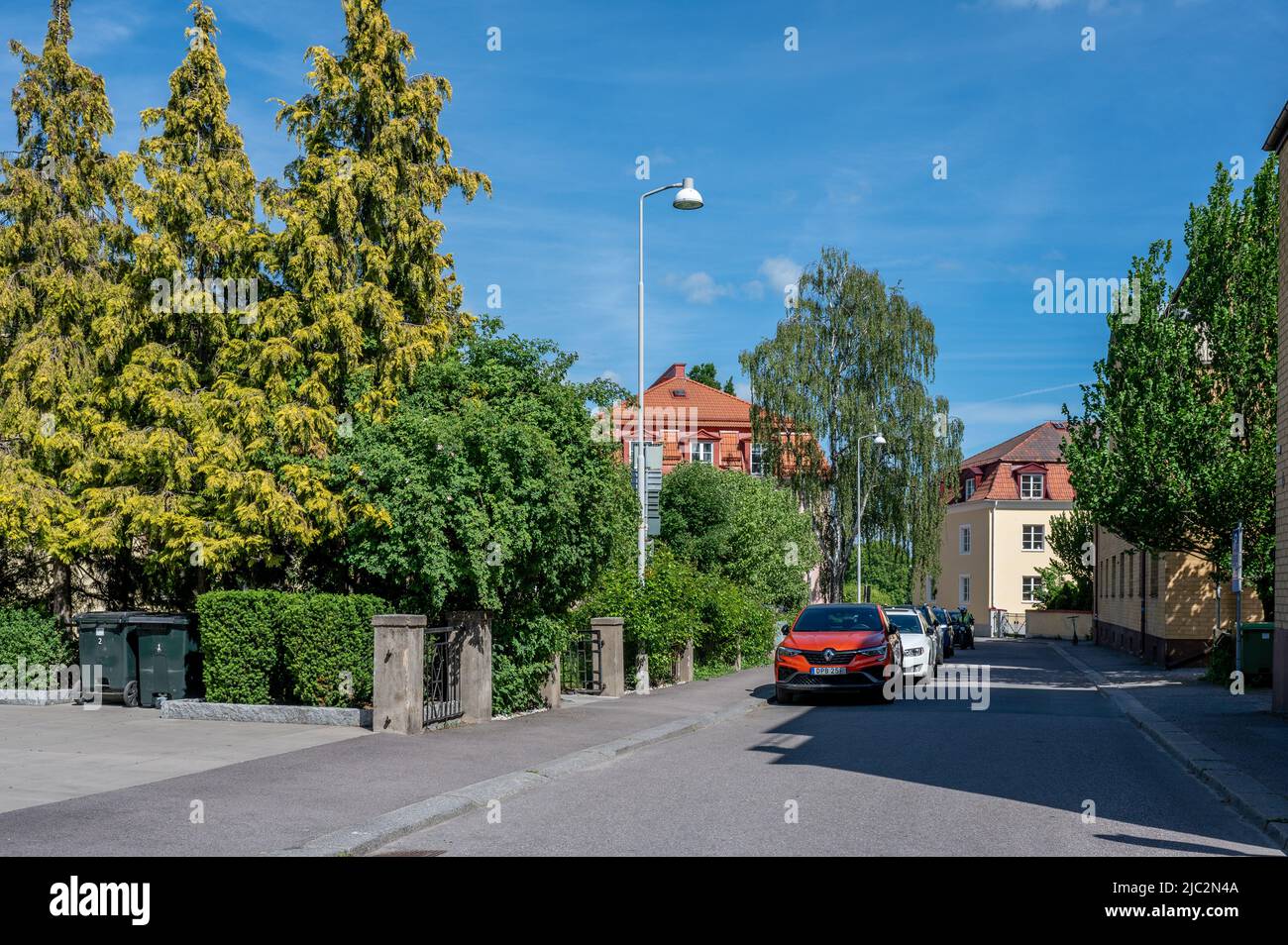 Residential street Sundeliusgatan on the southside of Norrkoping