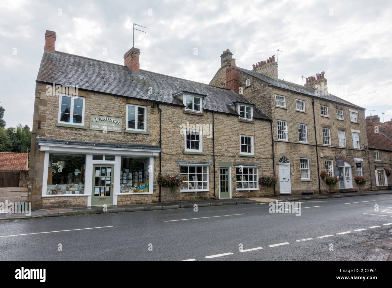 Claridges stationers in Helmsley, a market town in Ryedale, North Yorkshire, England. Stock Photo