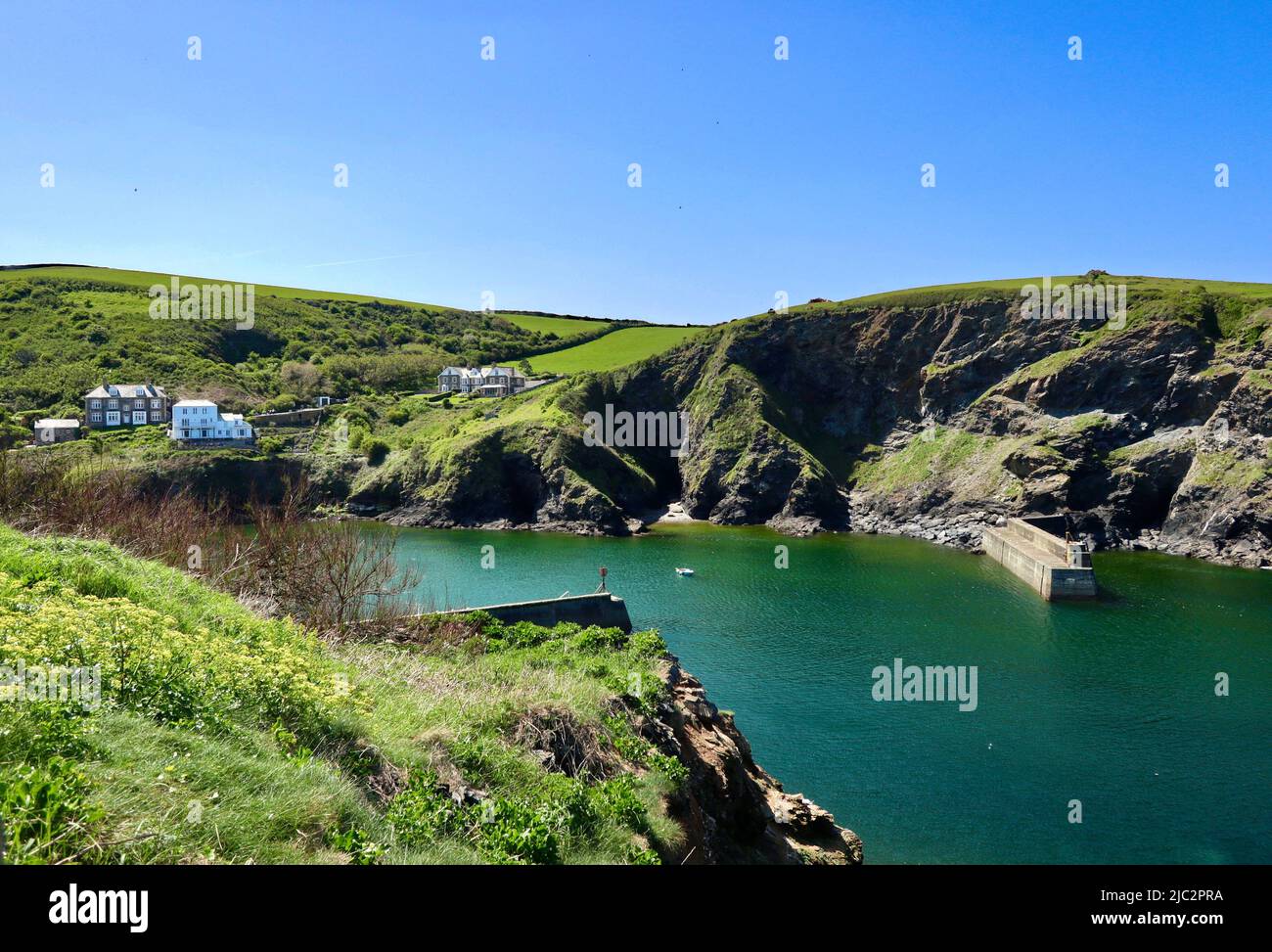 Port Isaac Harbour Stock Photo
