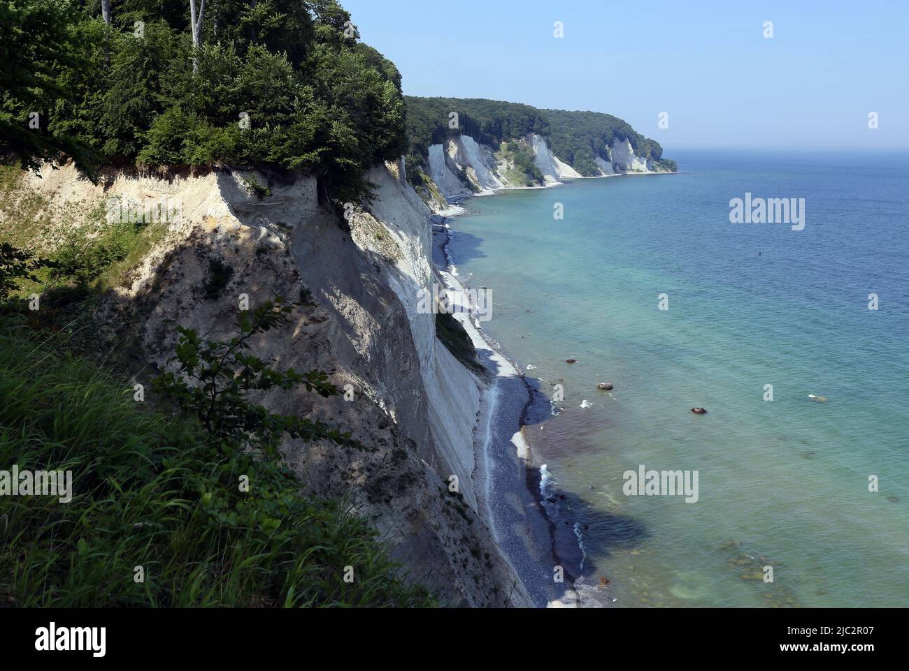 The chalk cliffs of Rügen are among the most beautiful places in Germany Stock Photo