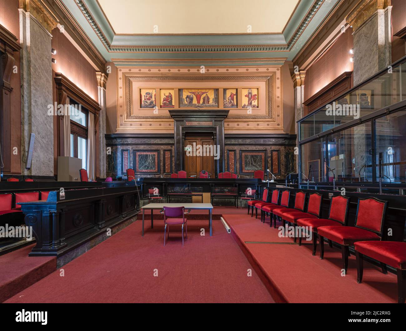 Brussels Capital Region - Belgium - 06 05 2022 - Decorated interior of ...