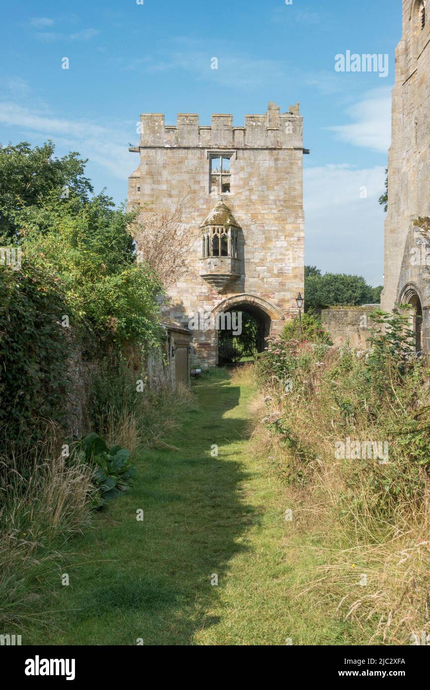 The Marmion Tower, West Tanfield, North Yorkshire, UK Stock Photo Alamy