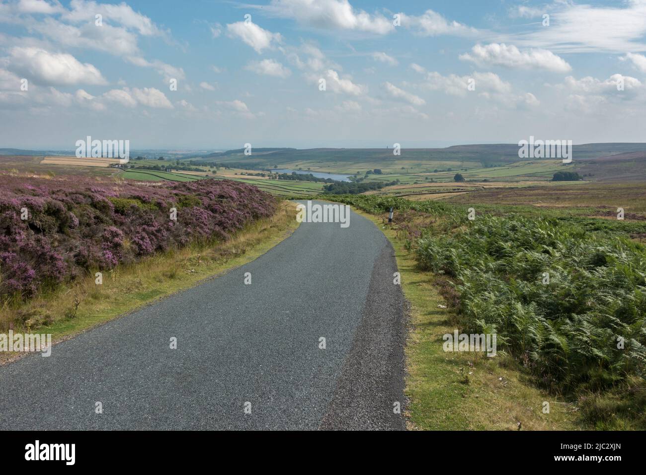 General view of a road in the Yorkshire Dales National Park, North