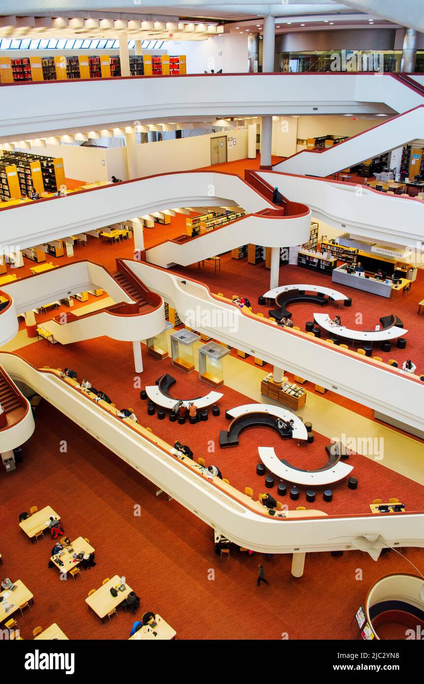 The Toronto Reference Library is a public reference library located in the Yorkville region of Toronto, Ontario, Canada. Stock Photo