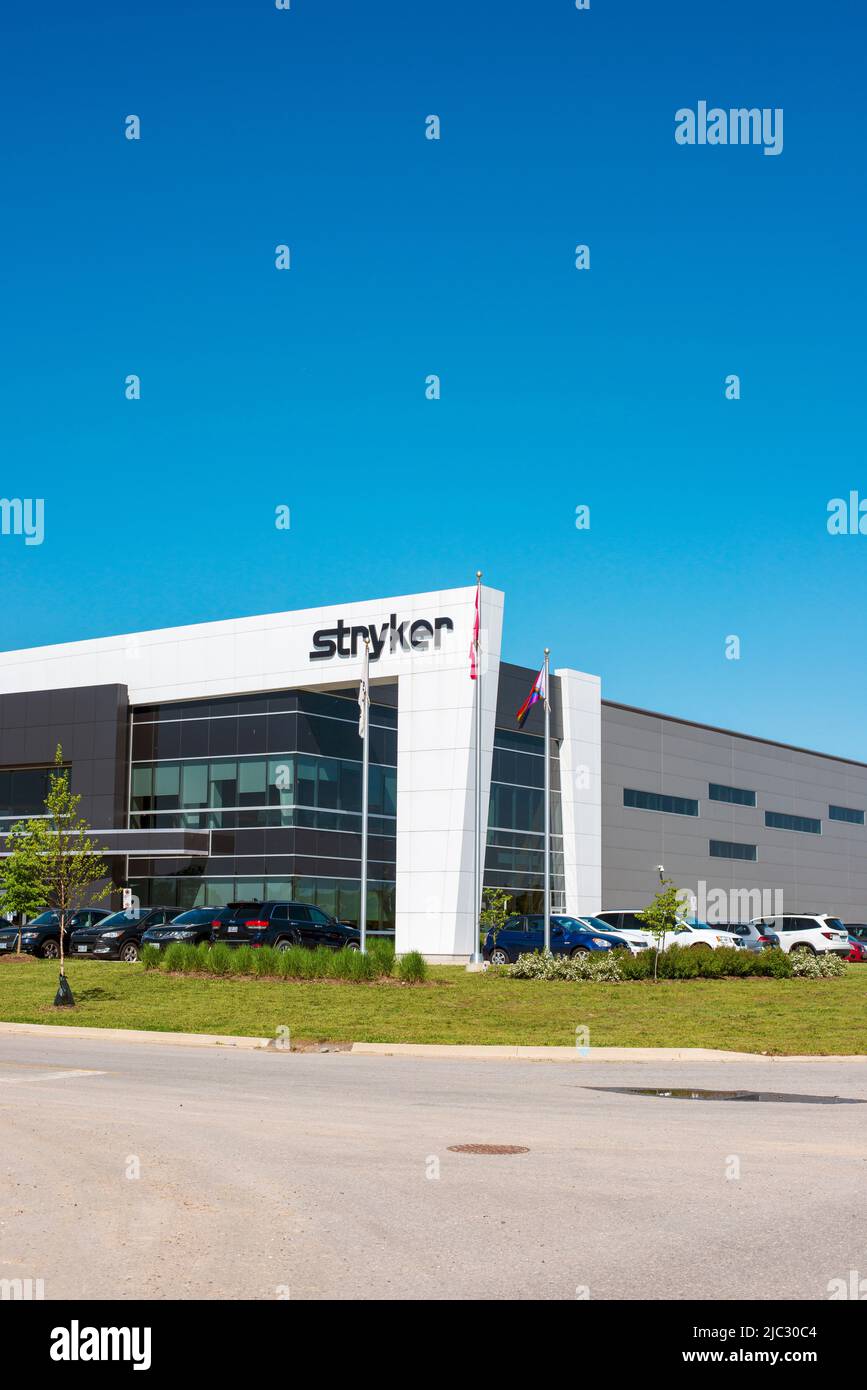 New beautiful Stryker building in Watertown Ontario Canada Stock Photo