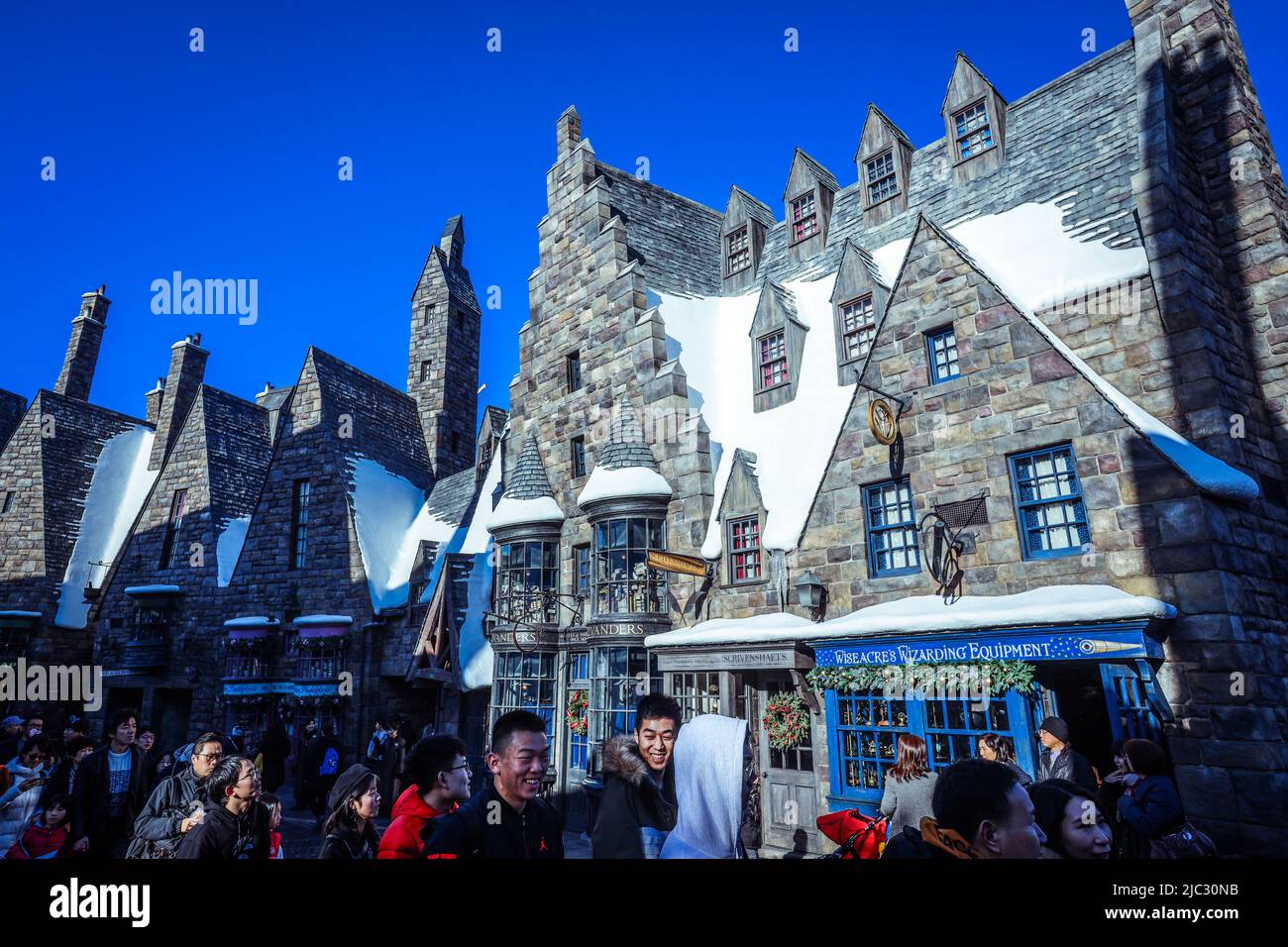 The Wizarding World of Harry Potter Hogsmeade Village Stock Photo - Alamy
