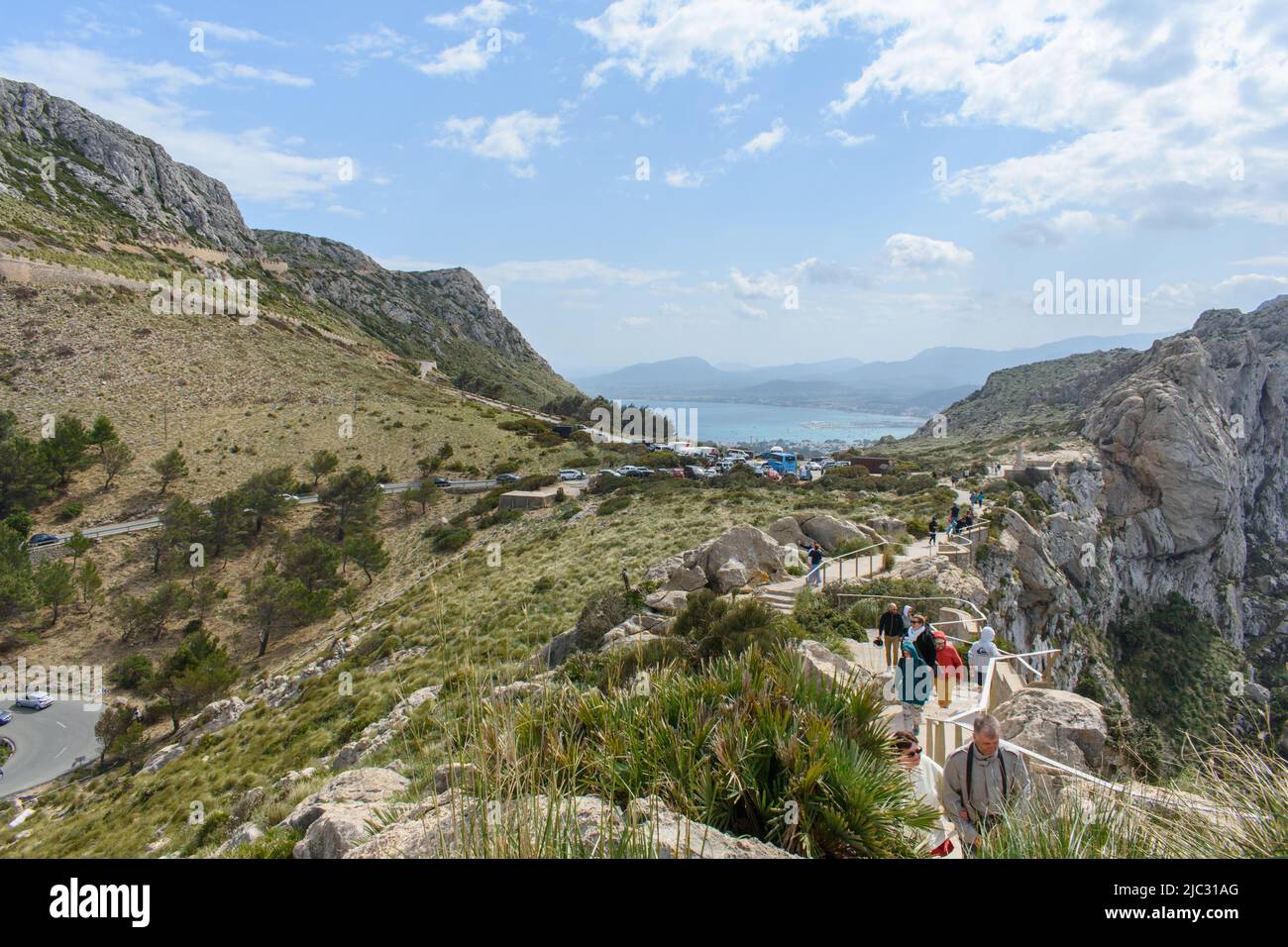 Mirador Es Colomer Formentor Mallorca Spain 05 05 2022 Tourists 