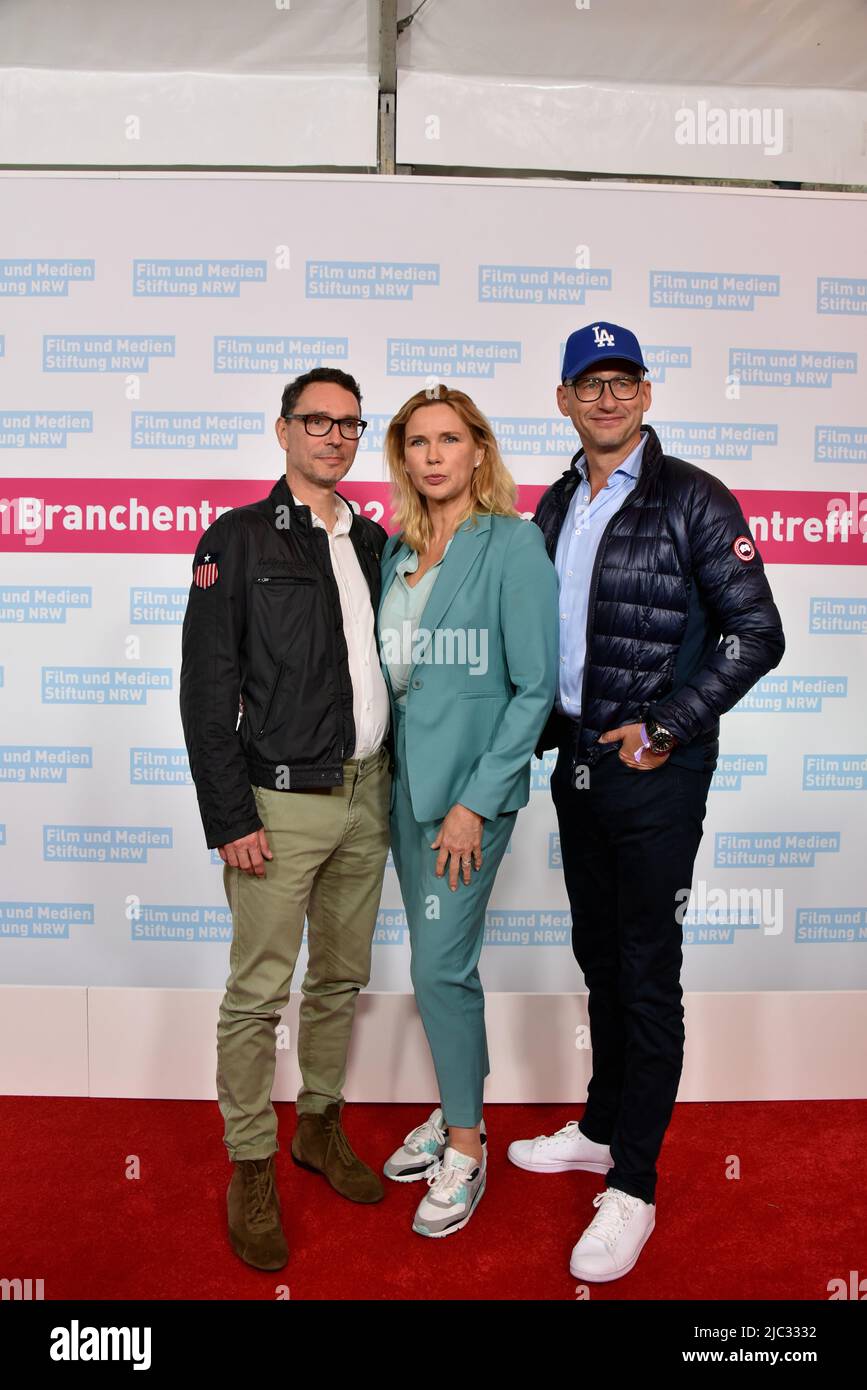 Cologne, Germany. 08th June, 2022. Producer Sascha Schwingel, actress ...