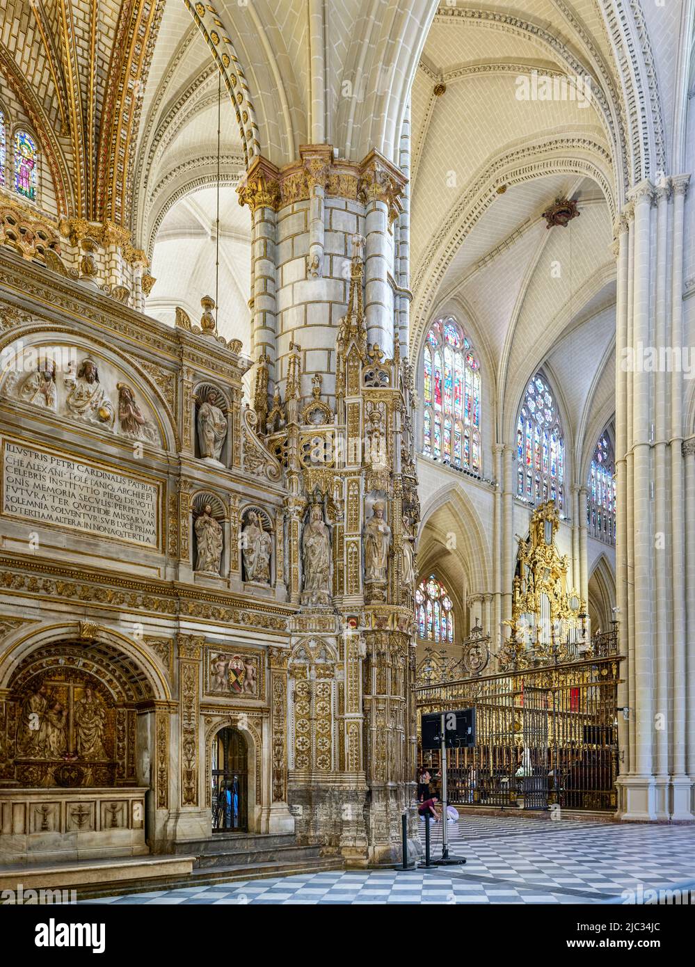 Toledo Prime Cathedral. Toledo, Castilla La Mancha, Spain.. Stock Photo