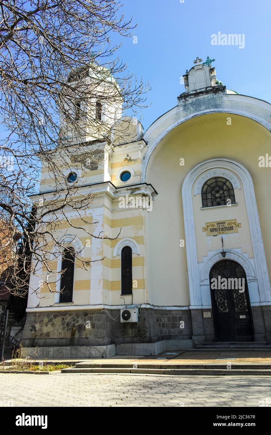 SOFIA, BULGARIA FEBRUARY 25, 2022 Saints Cyril and Methodius Church