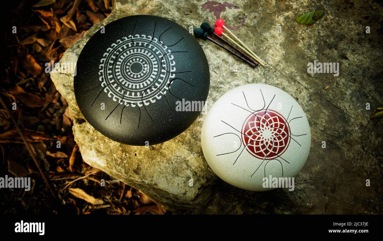 steel tongue drum tank drum Stock Photo Alamy