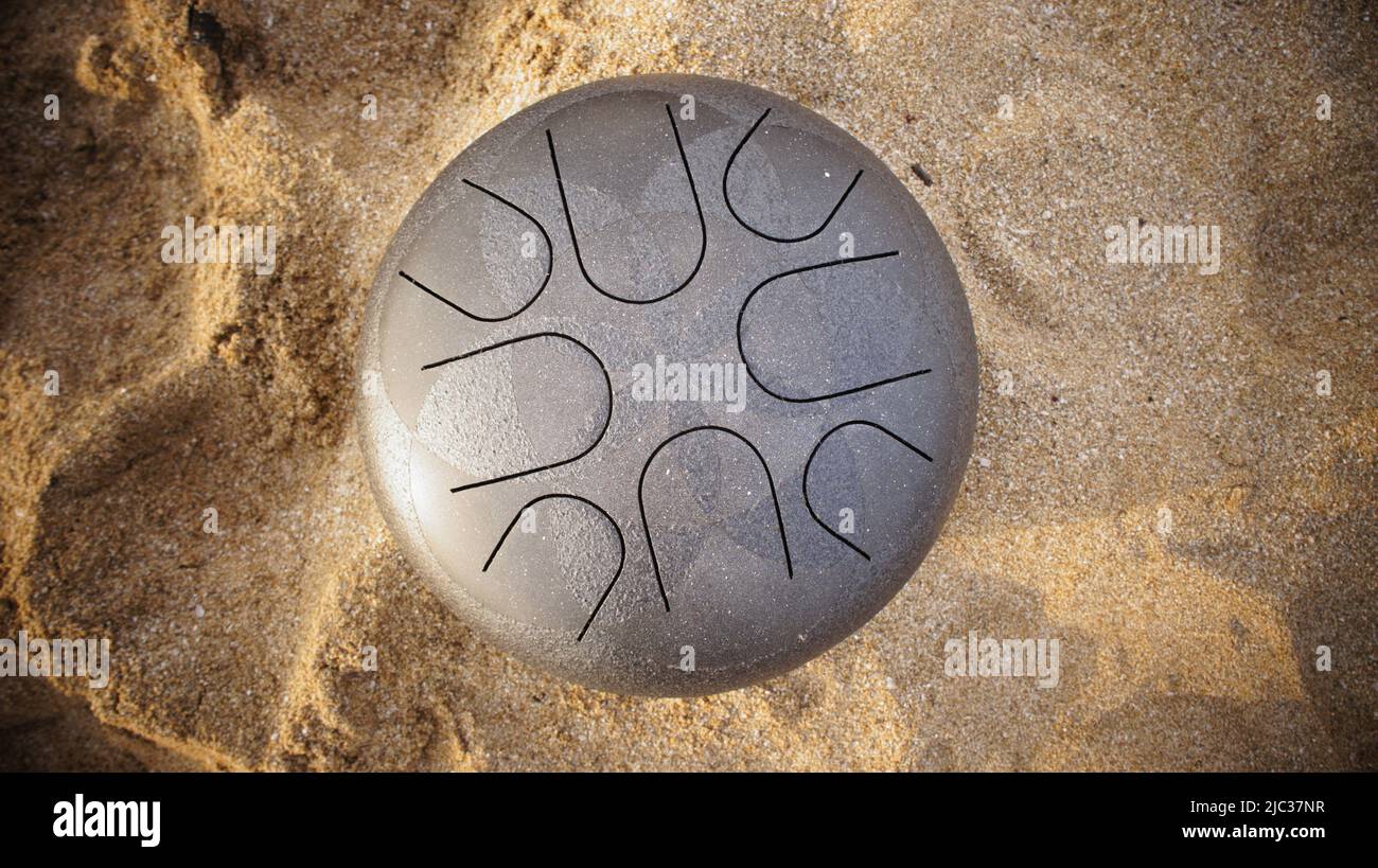 steel tongue drum tank drum Stock Photo Alamy
