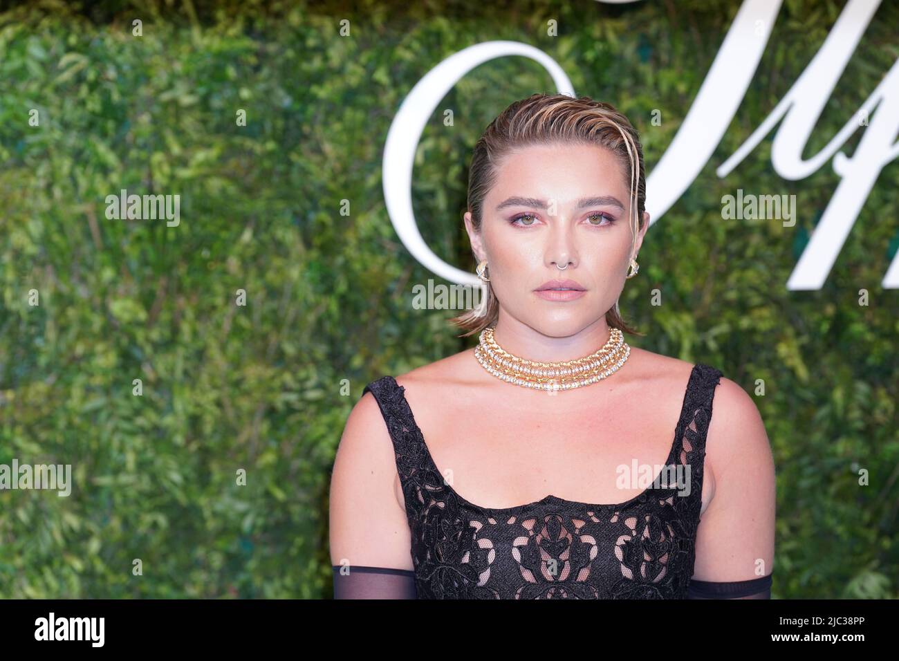 Florence Pugh arrives for the House of Tiffany & Co Vision and