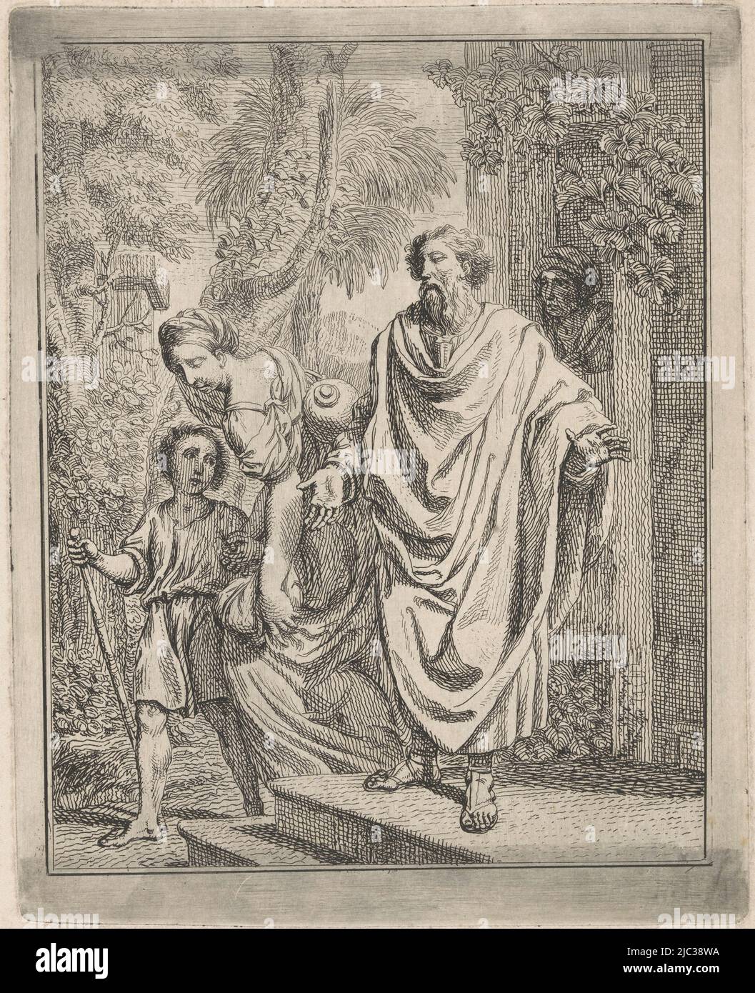 Abraham drives away hagar hires stock photography and images Alamy