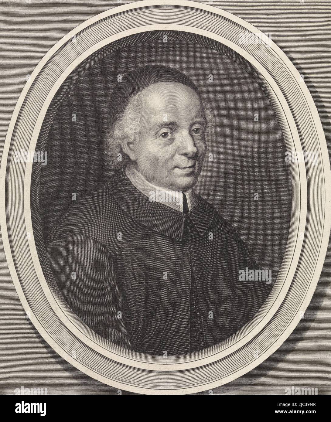 Louis Thomassin Portrait of theologian Louis Thomassin, print maker: Pieter van ...