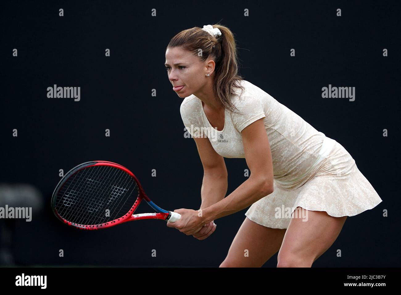 Italy's Camila Giorgi in action against Great Britain's Harriet Dart day  six of the Rothesay Open 2022 at Nottingham Tennis Centre, Nottingham.  Picture date: Thursday June 9, 2022 Stock Photo - Alamy