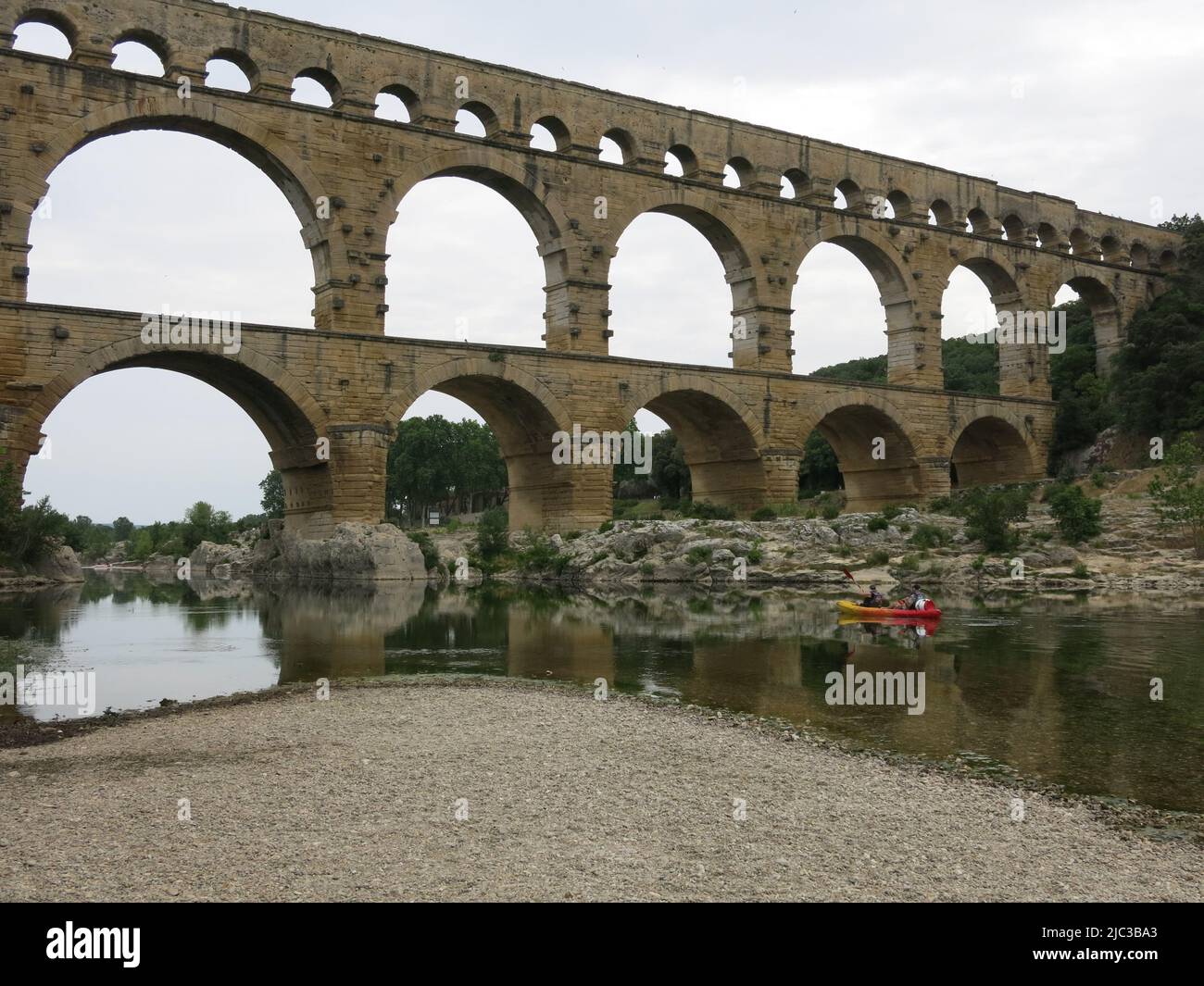 Pont du Gard is a UNESCO World Heritage Site where the aqueduct of