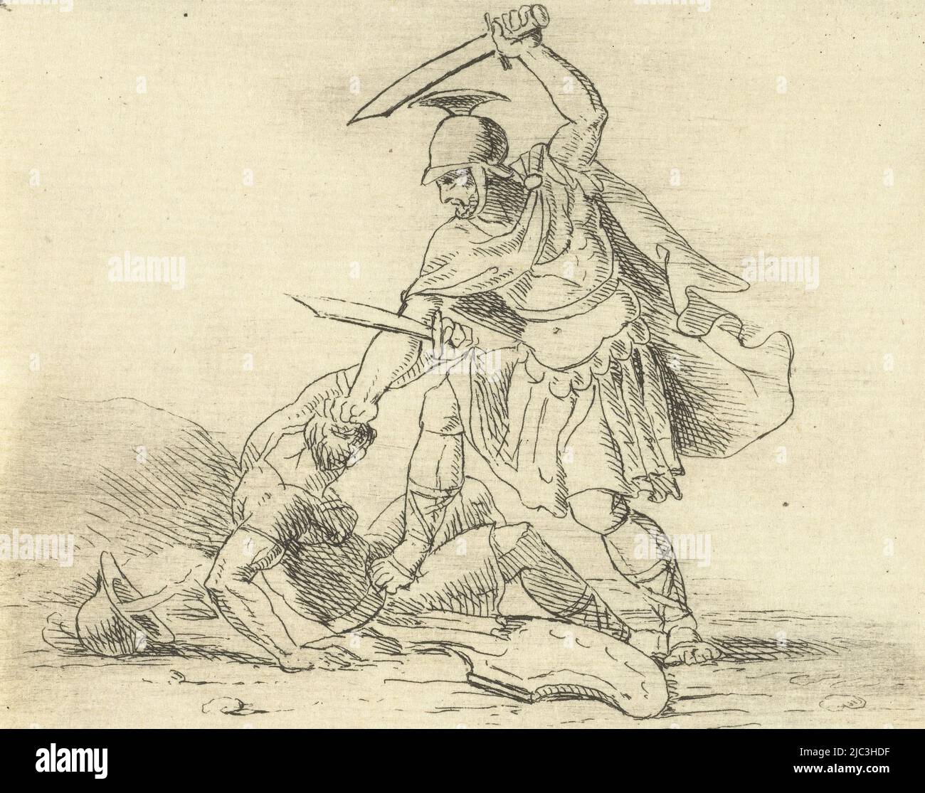 Two roman soldiers fighting hi-res stock photography and images - Alamy