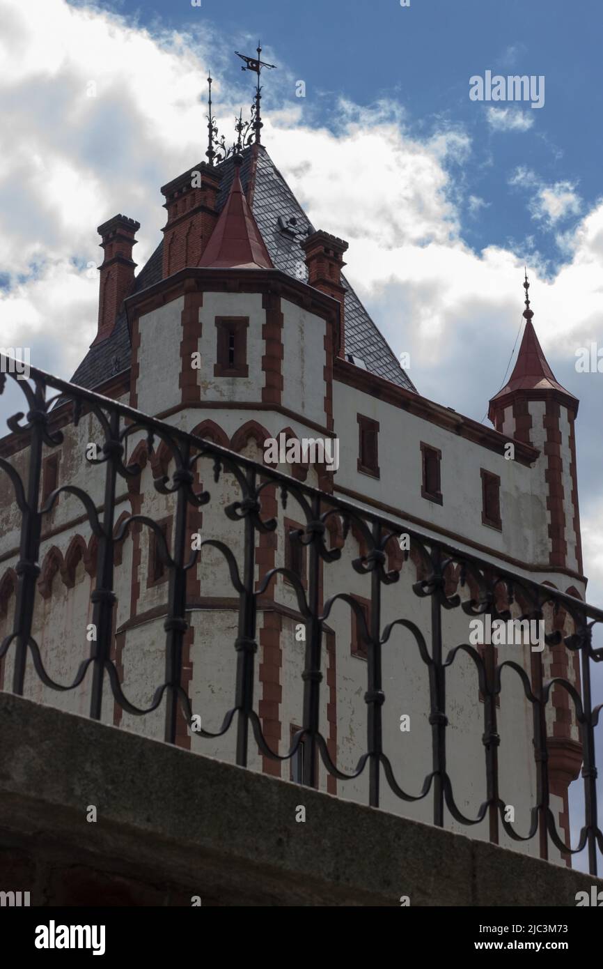 Castle hradec nad moravici in moravia, opava region, silesia, czech republic. Famous national cultural landmark. Stock Photo