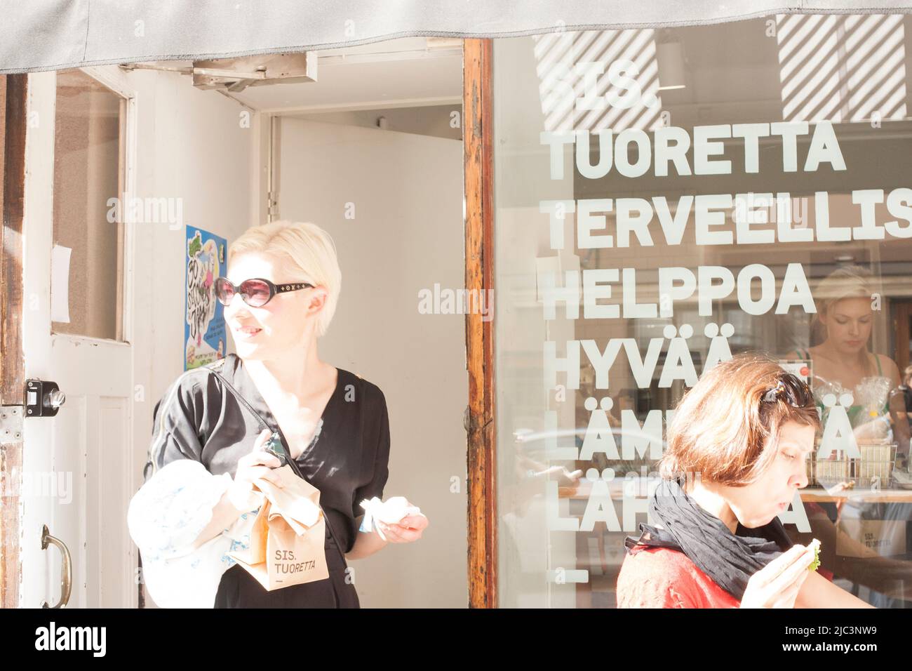 Helsinki cafe Stock Photo