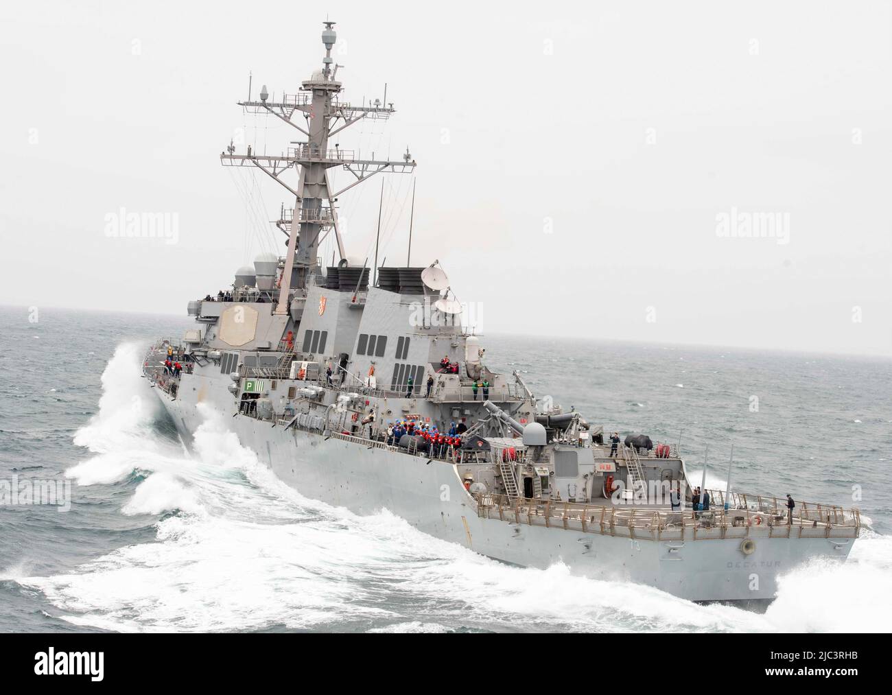 Uss Decatur Sunset 220607-N-LY962-1144 PACIFIC OCEAN (June 7, 2022) The Areleigh Burke ...