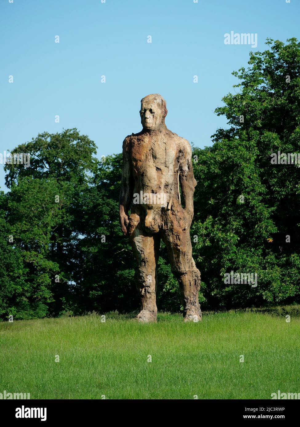 The Yoxman. Yoxman Statue, view from the A12 road, Yoxford, Saxmundham