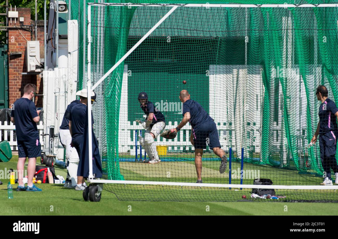 A Middlesex Training session on the 17th of May 2022 Stock Photo