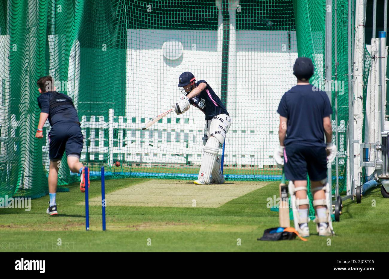 A Middlesex Training session on the 17th of May 2022 Stock Photo