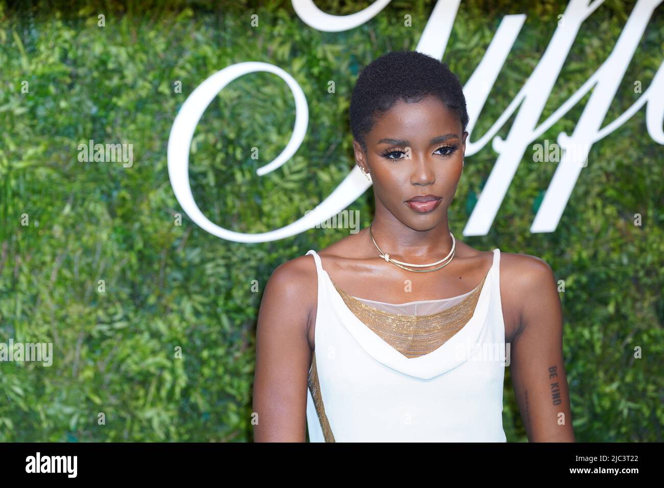 Eva Apio arrives for the House of Tiffany & Co Vision and Virtuosity