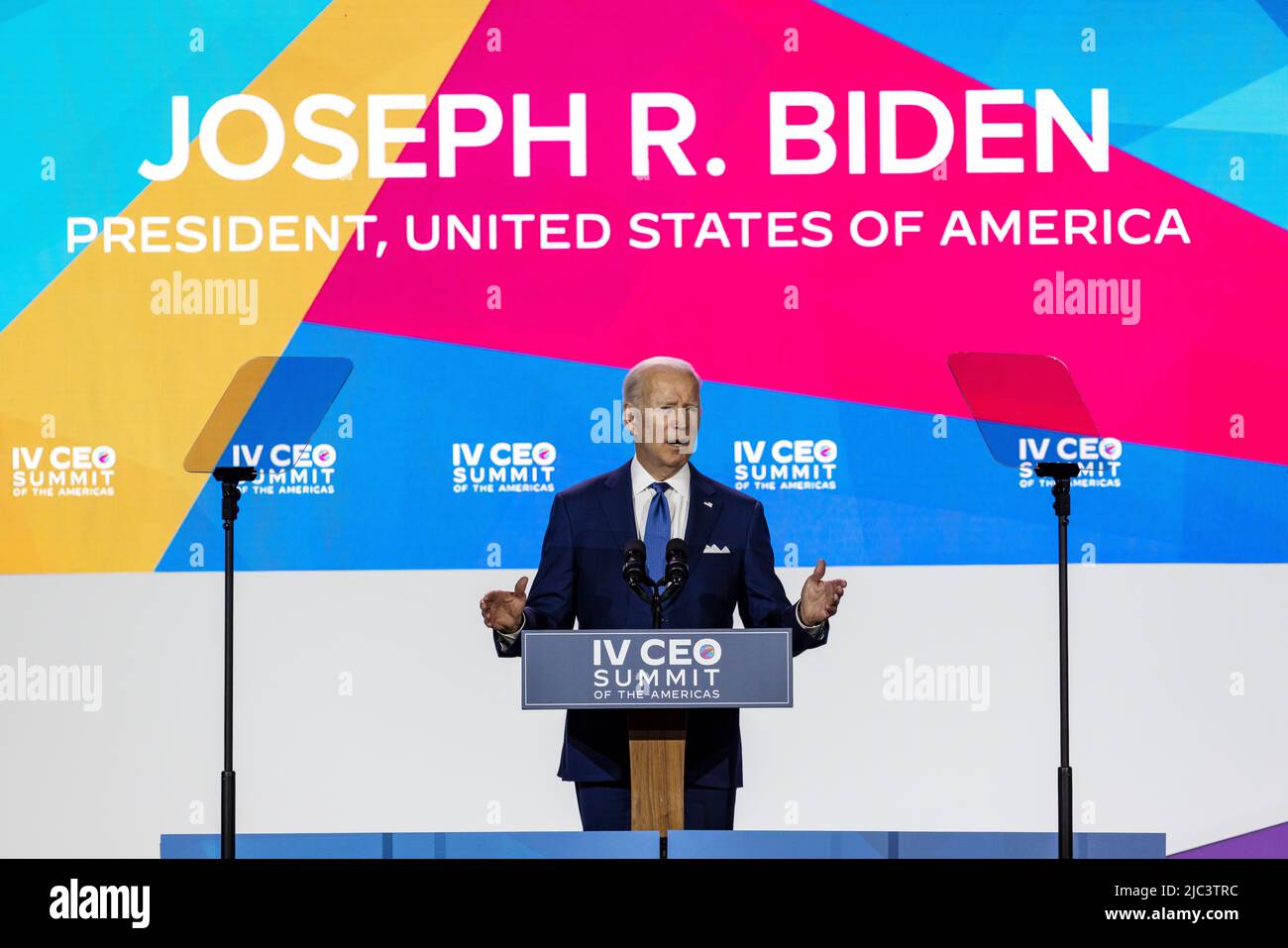 IV CEO Summit of the Americas conference. President Joe Biden. 6/8/2022